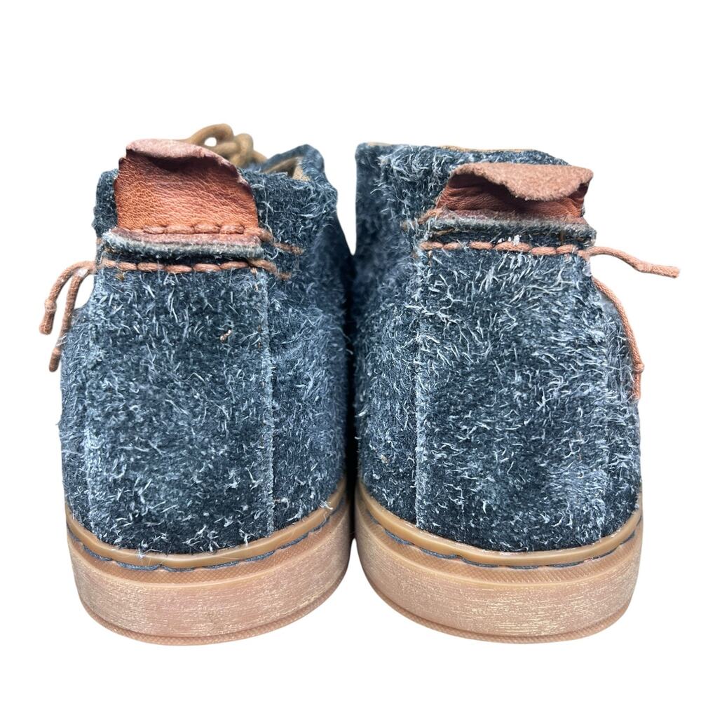 Satorisan Mens Gray Textured Wool Chukka Boots Size 43 US 9.5 - Picture 8 of 10